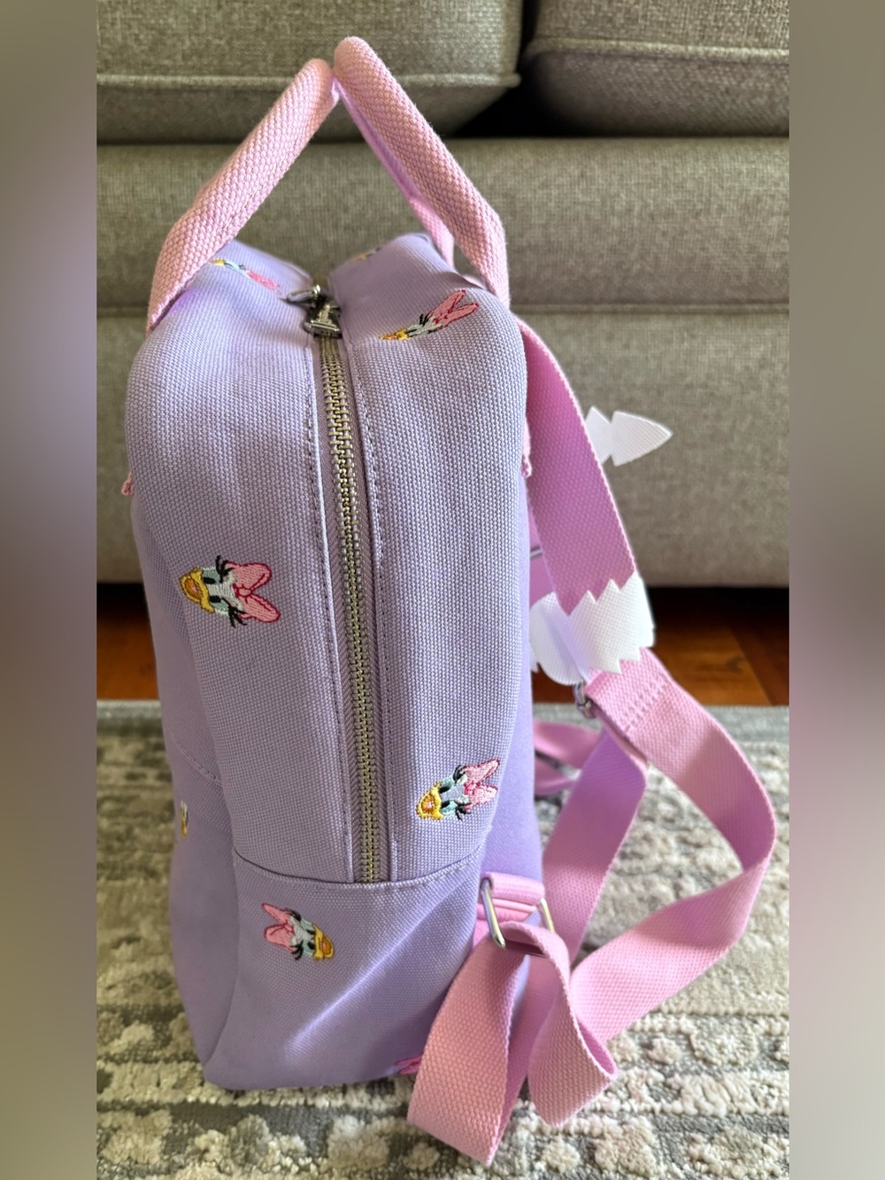 Loungefly Disney Daisy Duck Mini Canvas Backpack - Picture 4 of 6